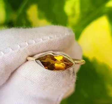 Кольцо с поцелуем из серебра 925 пробы Natural Lips Green Tourmaline, размер 5,25 США, A 98 5.25 US