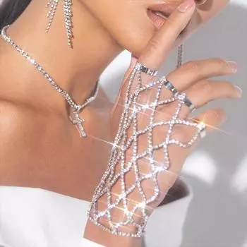 Кольцо с подвеской на палец, сетчатый браслет, ювелирные изделия Femme для женщин, ручные новые модные роскошные браслеты 2022, дизайнерские оптовые продажи Gold