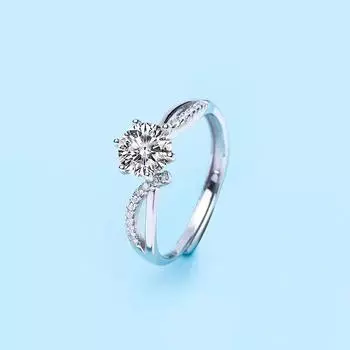 Кольцо с шестью лапками и поворотным рычагом, открывающееся в форме сердца, дизайн из стерлингового серебра, особый интерес, легкие, роскошные, женские аксессуары opening adjustable