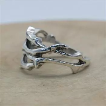 Кольцо с шипами, модный хип-хоп стиль, прочный сплав, регулируемая посадка, уникальный ювелирный декор для законодателей моды