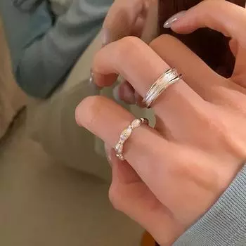 Кольцо с текстурой в стиле ниши, женская элегантность, уникальная простота, изысканный модный темперамент, универсальное кольцо