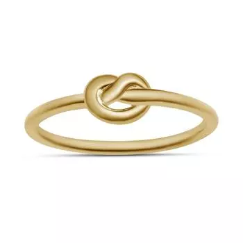 Кольцо с узлом золотого тона Кольца из стерлингового серебра 925 пробы для женщин и девочек 5