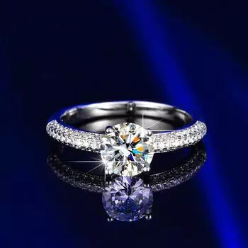 Кольцо с закрытым ртом из муассанита, восемь сердец, восемь стрел, шесть когтей, женское обручальное кольцо, кольцо для предложения руки и сердца 10