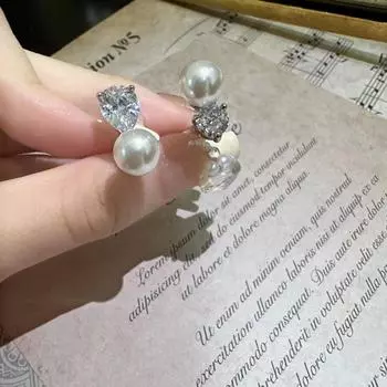 Кольцо с жемчугом, женский дизайн Tide Niche, элитное кольцо на указательный палец, модные персонализированные ювелирные изделия adjustable opening белого золота