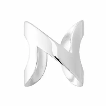 Кольцо СЕРЕБРО925 Сделано в Японии Свободный размер Аксессуар Простой Унисекс Серебряный Простой KLON КОЛЬЦО БЕСКОНЕЧНОСТЬ БОЛЬШОЕ Женское Мужское