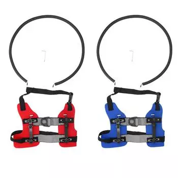 Кольцо шлейка для слепой собаки, легкая фиксация, прочные регулируемые кольца для слепых собак, бамперы для слепых собак Red S