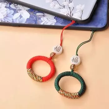 Кольцо-шнурок для мобильного телефона с защитой от потери, универсальный ремешок для мобильного телефона в китайском стиле