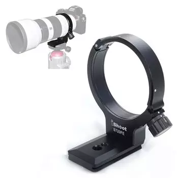 Кольцо-штатив iShoot для камеры Sony FE G OSS, объектив SEL70200G, авиационный алюминиевый, обработанный на станке с ЧПУ, поддержка объектива, нижняя часть кольца-крепления штатива быстросъемная