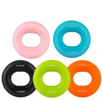 Кольцо силиконовое O-типа для захвата, заводское, для детей и взрослых, сила руки 20 фунтов, массажное эластичное тренировочное оборудование