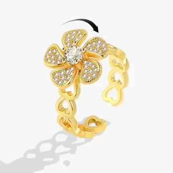 Кольцо SMJEL Windmill для женщин, антистрессовое кольцо на костяшки пальцев, регулируемое отверстие, спиннер для снятия стресса, ювелирные изделия Acier Inoxidable Mood