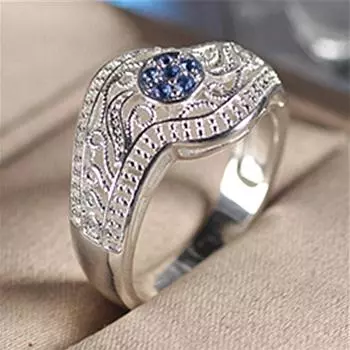 Кольцо со стразами «Любовь» 6