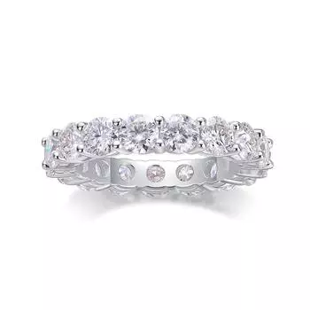 Кольцо со звездой из серебра 925 пробы, женское кольцо с муассанитом, закрытое кольцо Mido No. 5