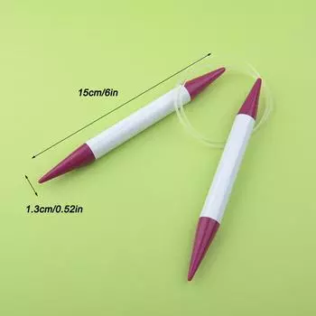 Кольцо спица шарф нагрудник спица инструмент палка игла шерсть инструмент для ручного вязания свитер самодельная спица