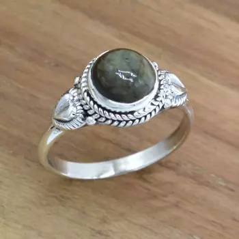 Кольцо-спиннер из серебра 925 пробы с лунным камнем, круглое кольцо-спиннер ручной работы с драгоценными камнями для женщин 4 белый