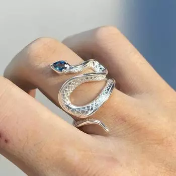 Кольцо Spirit Snake, студенческое холодное, маленькое, элитное, легкое роскошное кольцо One Size