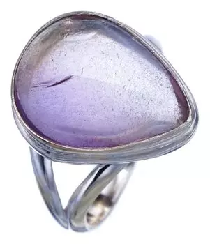 Кольцо StarGems® из стерлингового серебра 925 пробы с натуральным кварцем ручной работы 7,75 F2003