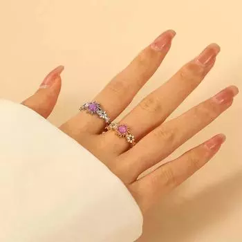 Кольцо Sun Flower для пар, модные регулируемые женские кольца, открывающиеся парные кольца, элегантное темпераментное кольцо для женщин и мужчин, ювелирные изделия золотой