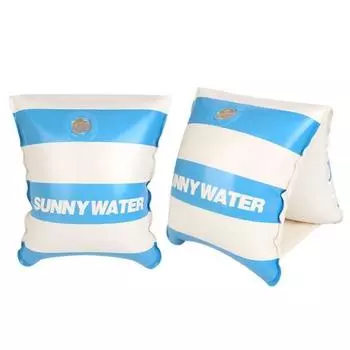Кольцо-труба Sunny Water Striped, синее, 2 шт., корейские товары для водных развлечений