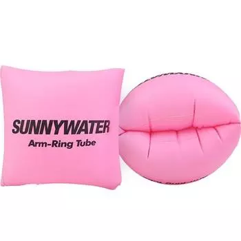 Кольцо-трубка для плавательных средств Sunny Water БЕСПЛАТНО, AR 01 розовый, 2 шт., корейские водные развлечения