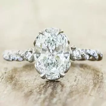 Кольцо Trumium из стерлингового серебра 925 пробы 2 карата с овальными драгоценными камнями и витой веревкой, обручальное обручальное золотое винтажное кольцо, роскошные ювелирные изделия 5&925 sterling silver