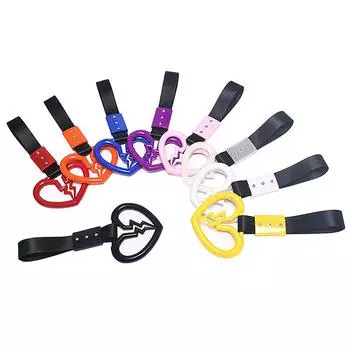 Кольцо Tsurikawa, ручка японского метро, поезда, автобуса, автомобиля, симпатичная ручка в виде разбитого сердца, ремешок для руки, предупреждающее кольцо для заднего переднего бампера белый