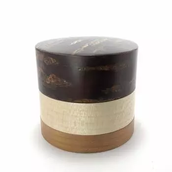 Кольцо-тубус Fujiki Denshiro Shoten 3 цвета, чайница, простая кожа 37241, диаметр, высота 8,2 см, 7,8 см коричневый