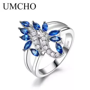 Кольцо UMCHO из настоящего серебра 925 пробы 6