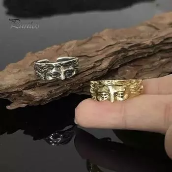 Кольцо унисекс из полированного сплава с изображением богини Венеры, регулируемое кольцо для вечеринки, свидания, повседневной жизни, ювелирные изделия на палец серебряный