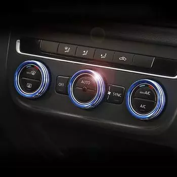 Кольцо управления кондиционером автомобиля для VW Tiguan Atlas T-roc Ateca FR Passat B8 Variant 2017-2019 Накладка на салон автомобиля Аксессуары
