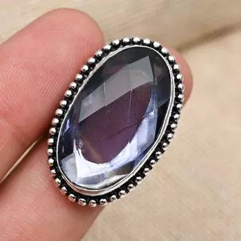 Кольцо ювелирных изделий стерлингового серебра 925 ювелирных изделий драгоценного камня танзанита Хандмаде для нее 4 фиолетовый