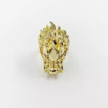 Кольцо в форме крана с преувеличенной индивидуальностью для мужчин и женщин, золотое, модное, властное, ювелирное изделие золотой