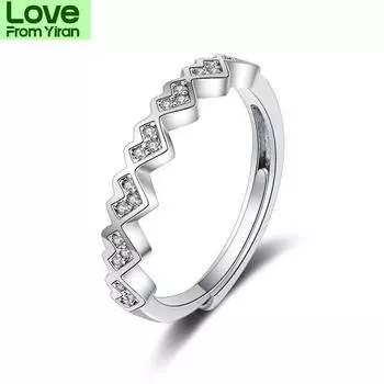 Кольцо в форме сердца для женщин, универсальные ювелирные изделия, однорядные кольца из серебра 925 пробы с бриллиантами, подарок на годовщину, день рождения, фестиваль