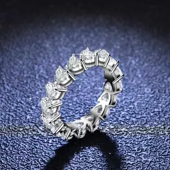 Кольцо в форме сердца с бриллиантами S925, серебряное кольцо на палец для женщин, кольцо с бриллиантом из муассанита для женщин, обручальное кольцо, предложение с бриллиантом 5