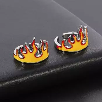 Кольцо в стиле хип-хоп, крутое, открытое, регулируемое, креативное, кольцо в виде пламени, подарок 1 pc