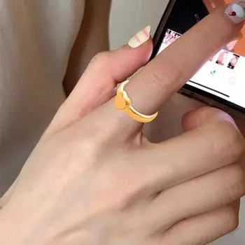 Кольцо в стиле ретро, чистое полированное титановое стальное кольцо с поверхностью в форме сердца, простой стиль, много размеров, антикоррозийное кольцо для большого пальца, легкое ювелирное украшение US 5 серебряный