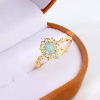 Кольцо в стиле вестерн ретро с резным узором в виде маленькой яичной лапши из желтого золота S925, женский праздничный подарок в дворцовом стиле, нежная атмосфера 9 золотой