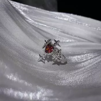 Кольцо в виде готического креста, регулируемое отверстие, кольцо на палец, креативное кольцо в виде сердца для пары love heart