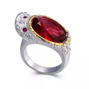 Кольцо YLKBTY для женщин 7(about 17.3mm красный