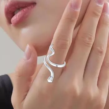 Кольцо Yousheng для женщин и мужчин в форме змеи, регулируемый дизайн, не вызывает аллергии, легко устанавливается, открытое кольцо, винтажные ювелирные изделия, индивидуальное панк-кольцо