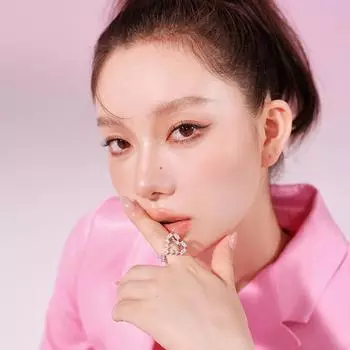 Кольцо женское, ниша, дизайн, мечтательность, серебряное кольцо с цирконом, кольцо для любви, регулируемое открывающееся кольцо, женское A