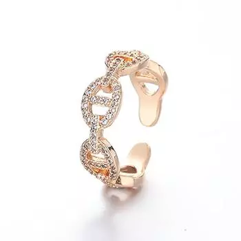 Кольцо женское, простота и универсальность, легкий, роскошный стиль, изысканные изысканные кольца для сосков высокого уровня