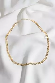 Колье-цепочка Lux золотого цвета