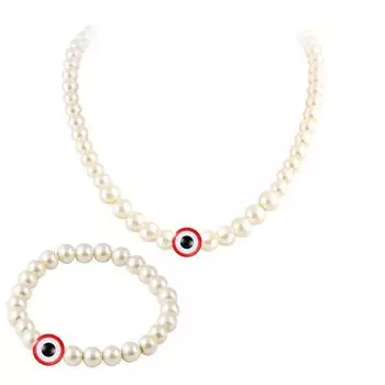 Колье-колье с искусственным жемчугом, наборы браслетов для женщин, свадебные украшения, турецкое ожерелье сглаза