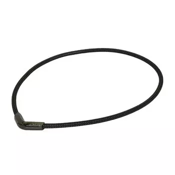 колье phiten RAKUWA neck X50 V type металлик черный 50см