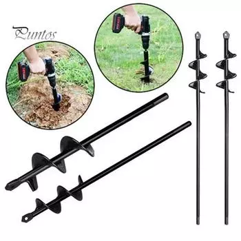Колья для палатки Буровое сверло для земного шнека 17,7-дюймовые земные колья с удлиненной спиралью Сверхмощные наземные колья для устойчивости к ветру Металлические колья для навеса для кемпинга 22cm