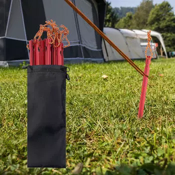 Колья для палаток, гвозди для кемпинга, прочные с тяговыми веревками, колышки, заземление для пеших прогулок 10 Pieces Red