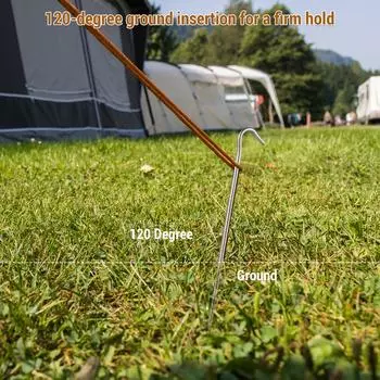 Колья для земли Колья для палаток для кемпинга Металлические колья для наземных кольев для навеса Колья для песка из нержавеющей стали 6