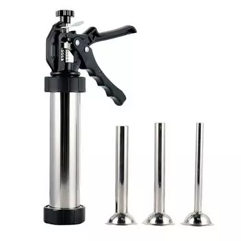 Колбасный шприц серебряный