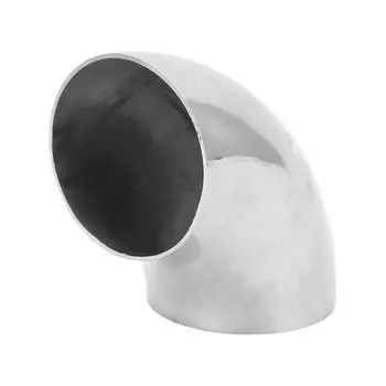 Колено выхлопной трубы автомобиля 90 градусов Колено трубы, согнутое на оправке Нержавеющая сталь 304 Наружный диаметр 63 мм Зеркальная полировка