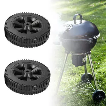 Колеса для гриля для барбекю, 2 шт., шины для ручной тележки, пылезащитный аксессуар для барбекю, тачка для большинства грилей
